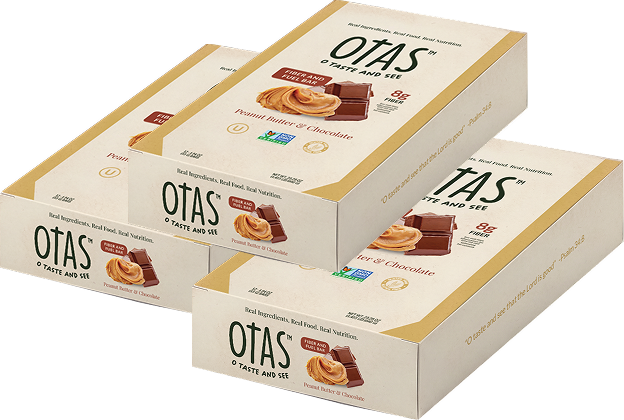 OTAS Fiber & Fuel Bar — Peanut Butter & Chocolate (12-Pack)