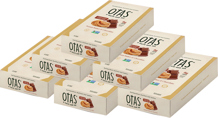 OTAS Fiber & Fuel Bar — Peanut Butter & Chocolate (12-Pack)