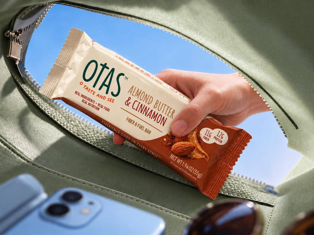 OTAS Fiber & Fuel Bar — Almond Butter & Cinnamon (12-Pack)