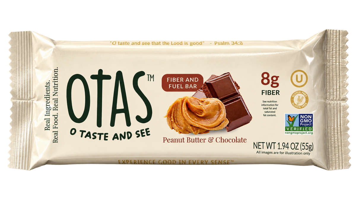 OTAS Fiber & Fuel Bar — Peanut Butter & Chocolate (12-Pack)