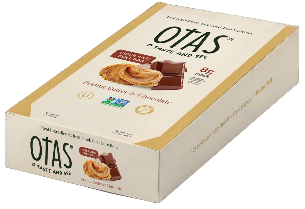 OTAS Fiber & Fuel Bar — Peanut Butter & Chocolate (12-Pack)